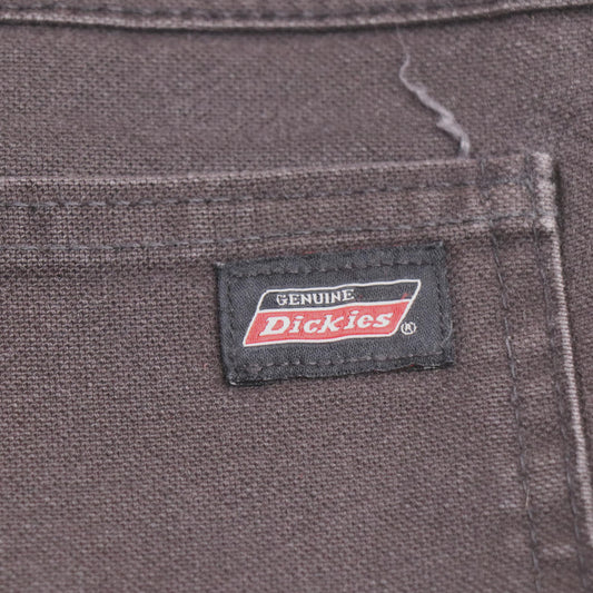 Dickies W30 L31 Straight Leg Slim Fit Black Cotton Blend Trousers
