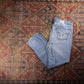 Levi's 505 Orange Tab W42 L33 Straight Leg Regular Fit Blue Denim Jeans