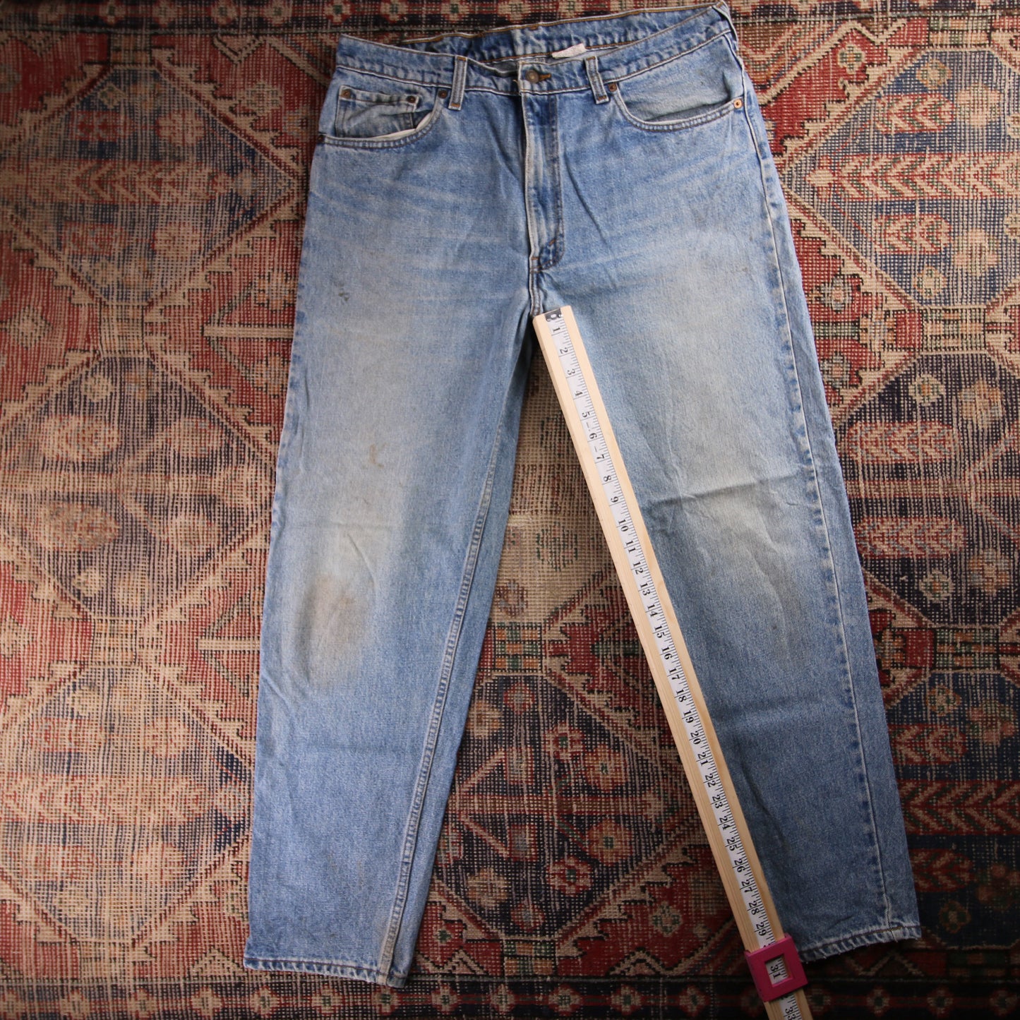 Levi's 550 Red Tab W36 L31 Tapered Leg Relaxed Fit Blue Denim Jeans