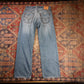 Levi's 505 W32 L31 Straight Leg Regular Fit Blue Denim Jeans