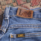 Lee W24 L27 Straight Leg Relaxed Fit Blue Denim Jeans