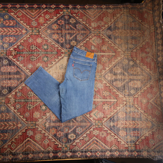 Levi's 712 W30 L28 Slim Fit Blue Denim Jeans