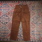 Unbranded W30 L27 Straight Leg Brown Corduroy Trousers