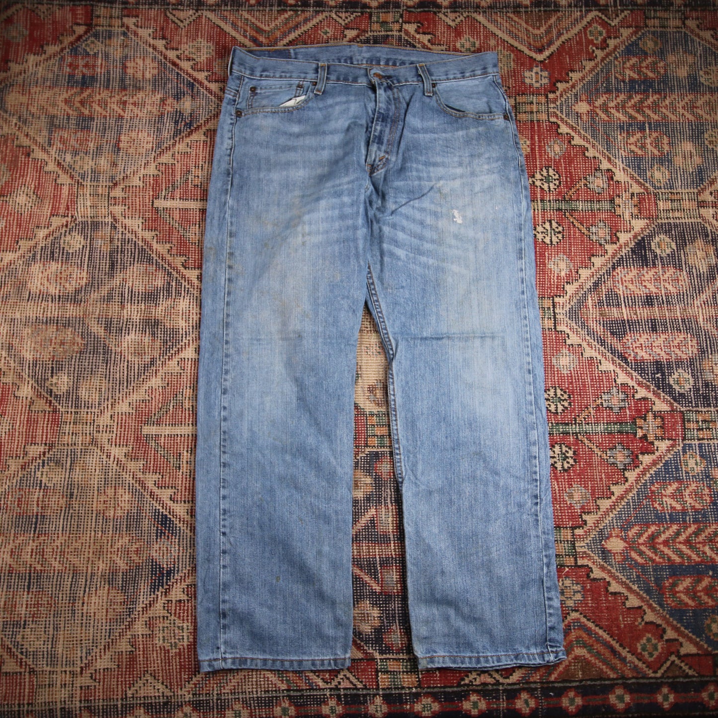 Levi's 569 W36 L28 Straight Leg Loose Fit Blue Denim Jeans