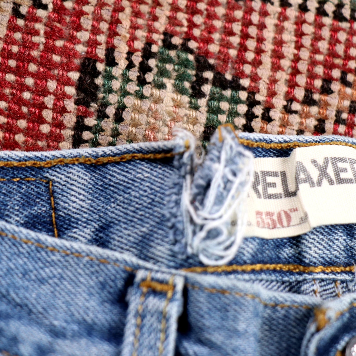 Levi's 550 W28 L30 Tapered Leg Relaxed Fit Blue Denim Jeans