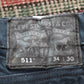 Levi's 511 Red Tab W34 L29 Slim Fit Blue Denim Jeans