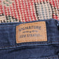 Levi's Signature W34 L28 Straight Leg Loose Fit Classic Ripped Style Blue Denim