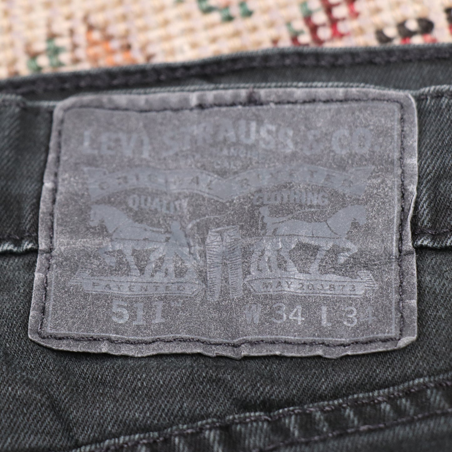 Levi's 511 W32 L32 Slim Fit Black Denim Jeans