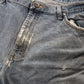 Wrangler W38 L31 Straight Leg Classic Ripped Style Blue Denim Jeans