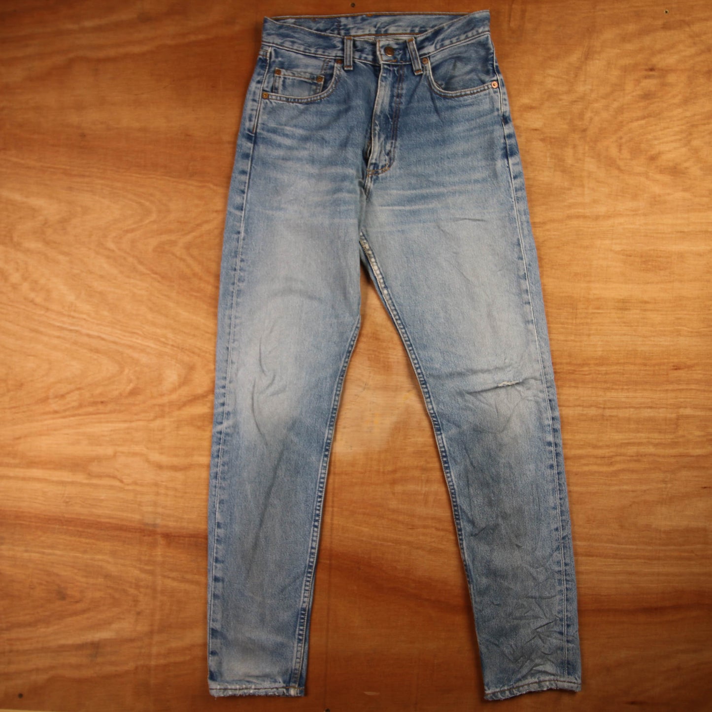 Levi's 501 Red Tab W28 L31 Original Fit Blue Denim Jeans