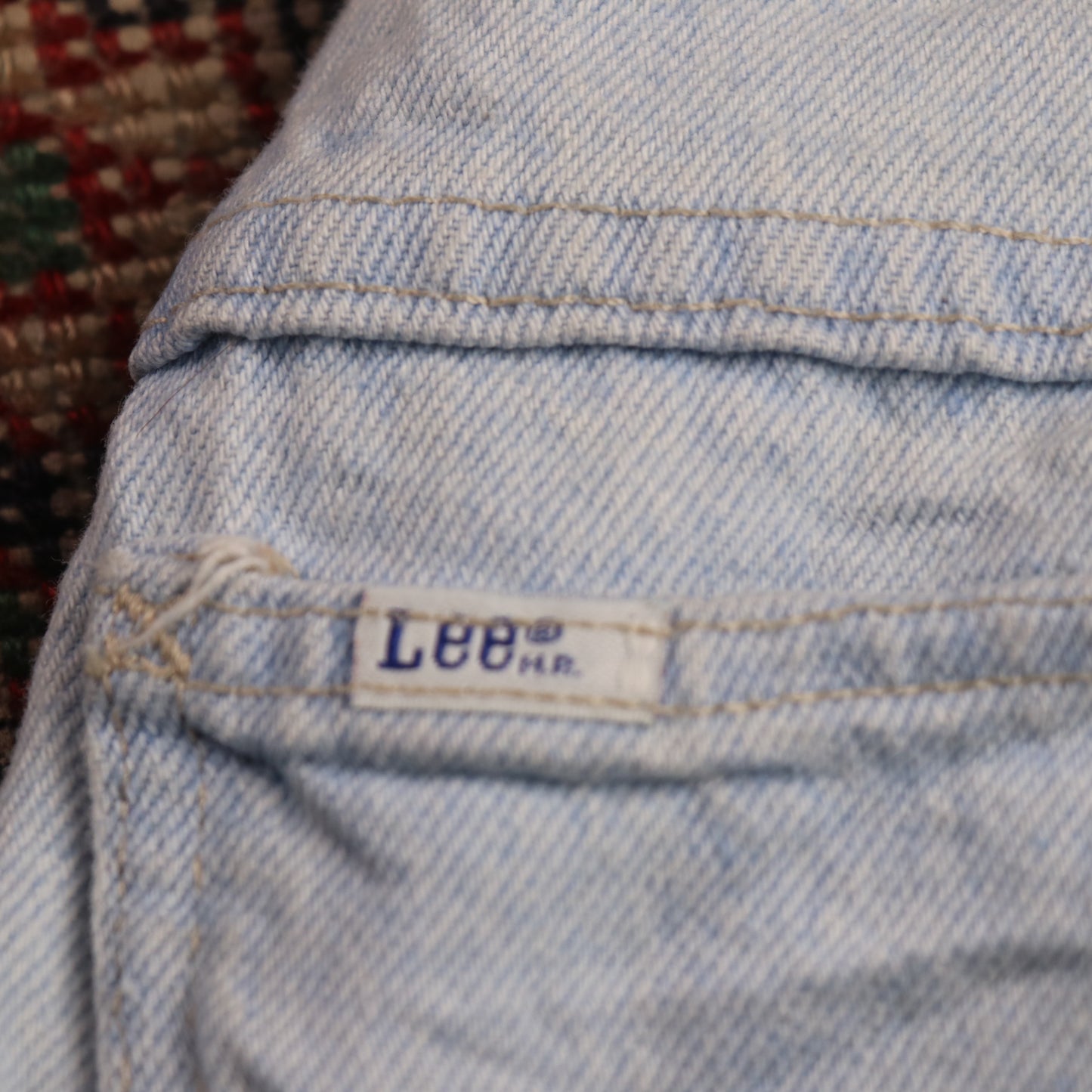 Lee W24 L32 Tapered Leg Relaxed Fit Blue Denim Jeans