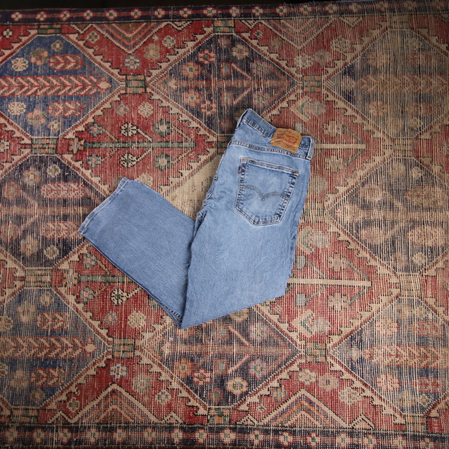 Levi's 559 W34 L26 Straight Leg Relaxed Fit Blue Denim Jeans