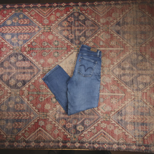 Levi's 512 W28 L26 Tapered Leg Slim Fit Blue Denim Jeans