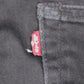 Levi's W36 L32 Straight Leg Relaxed Fit Black Denim Jeans