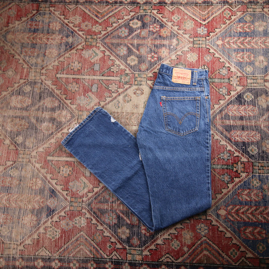 Levi's 517 W32 L36 Bootcut Slim Fit Blue Denim Jeans