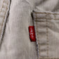 Levi's W28 L28 Straight Beige Denim Jeans