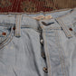 Levi's W28 L26 Straight Leg Blue Denim Jeans