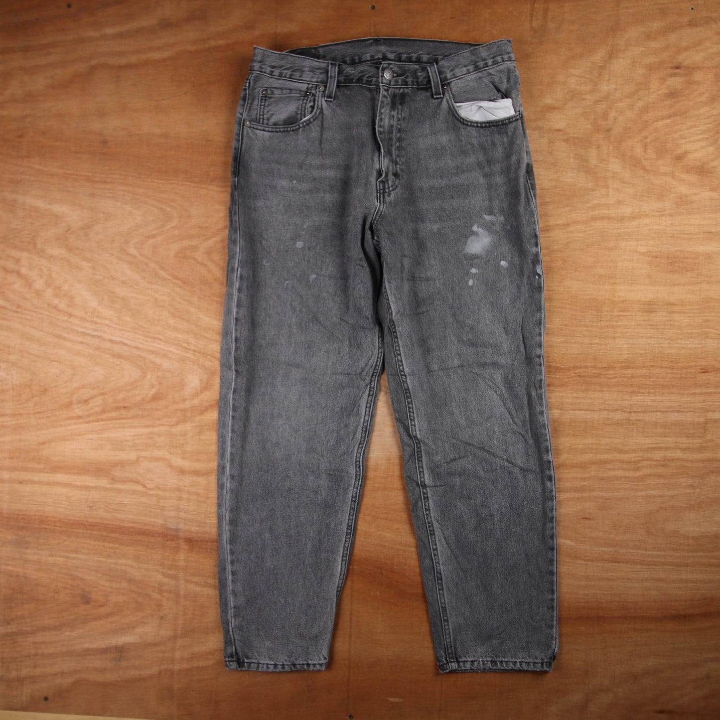 Levi's 501 Red Tab W32 L28 Original Fit Grey Denim Jeans