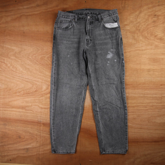 Levi's 501 Red Tab W32 L28 Original Fit Grey Denim Jeans