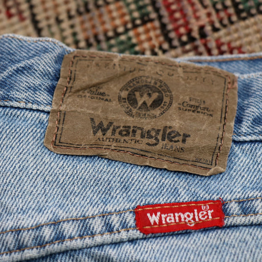 Wrangler W30 L31 Straight Leg Regular Fit Blue Denim Jeans
