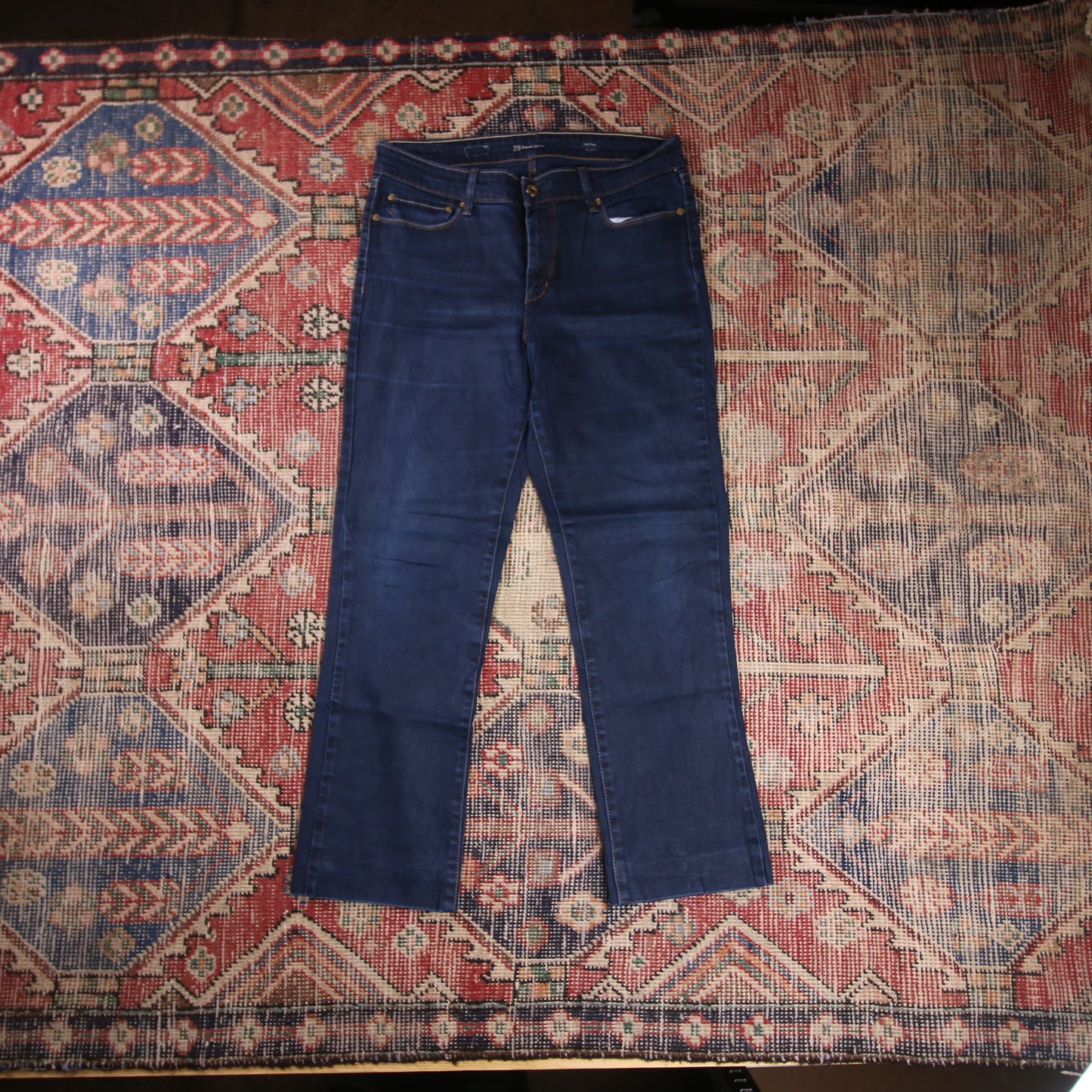 Levi's W30 L25 Straight Leg Blue Denim Jeans