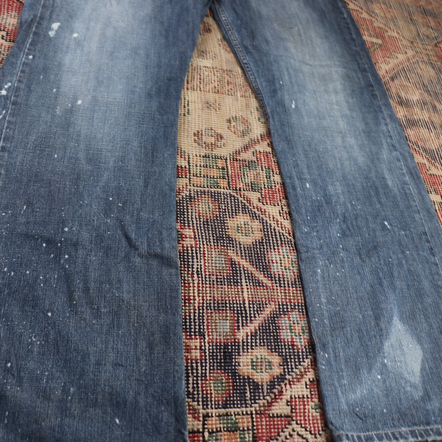 Lee W34 L33 Straight Leg Loose Fit Blue Denim Jeans