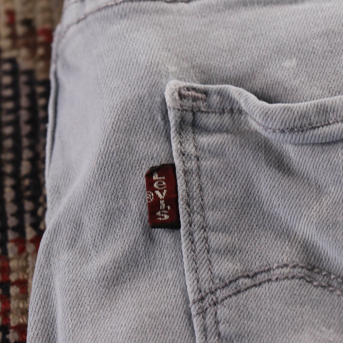 Levi's Red Tab W28 L29 Skinny Grey Denim Jeans