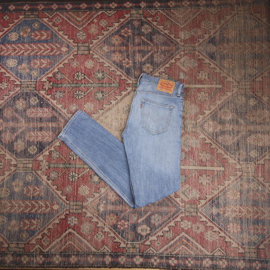 Levi's 508 W30 L30 Tapered Leg Regular Fit Classic Ripped Style Blue Denim Jeans