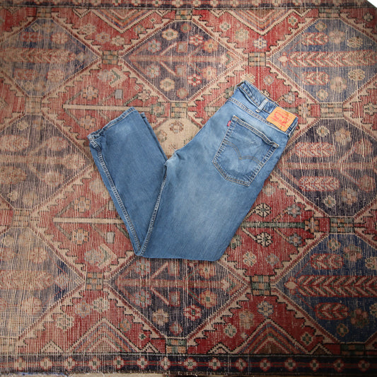 Levi's 513 W36 L28 Straight Leg Slim Fit Blue Denim Jeans