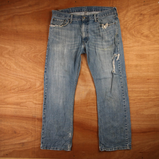 Levi's 514 Red Tab W36 L29 Straight Leg Blue Denim Jeans