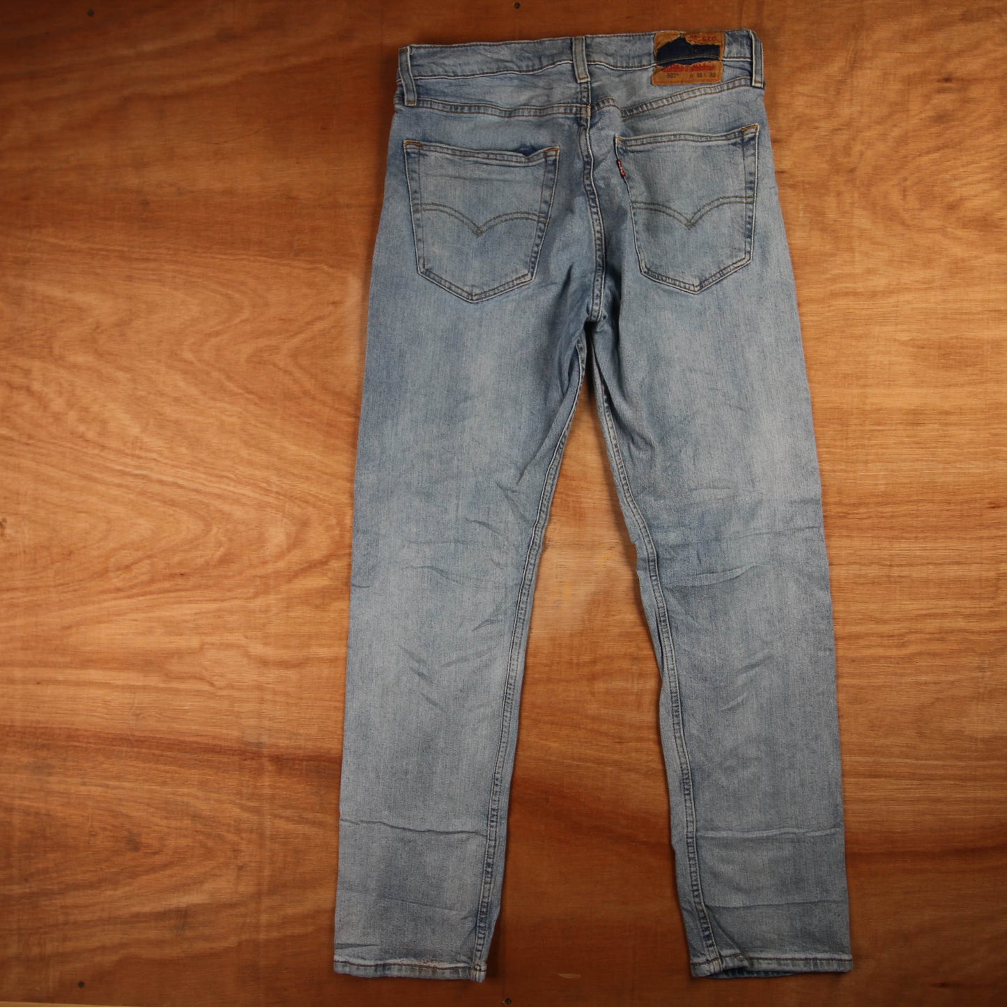 Levi's 502 Red Tab W32 L32 Tapered Leg Regular Fit Blue Denim Jeans
