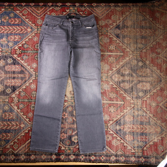 Lee W32 L28 Straight Leg Grey Denim Jeans