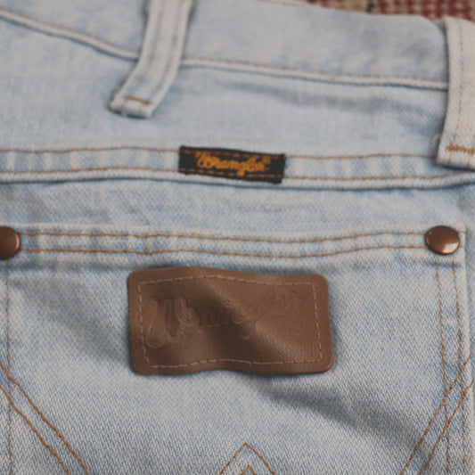Wrangler W32 L32 Straight Leg Loose Fit Blue Denim Jeans