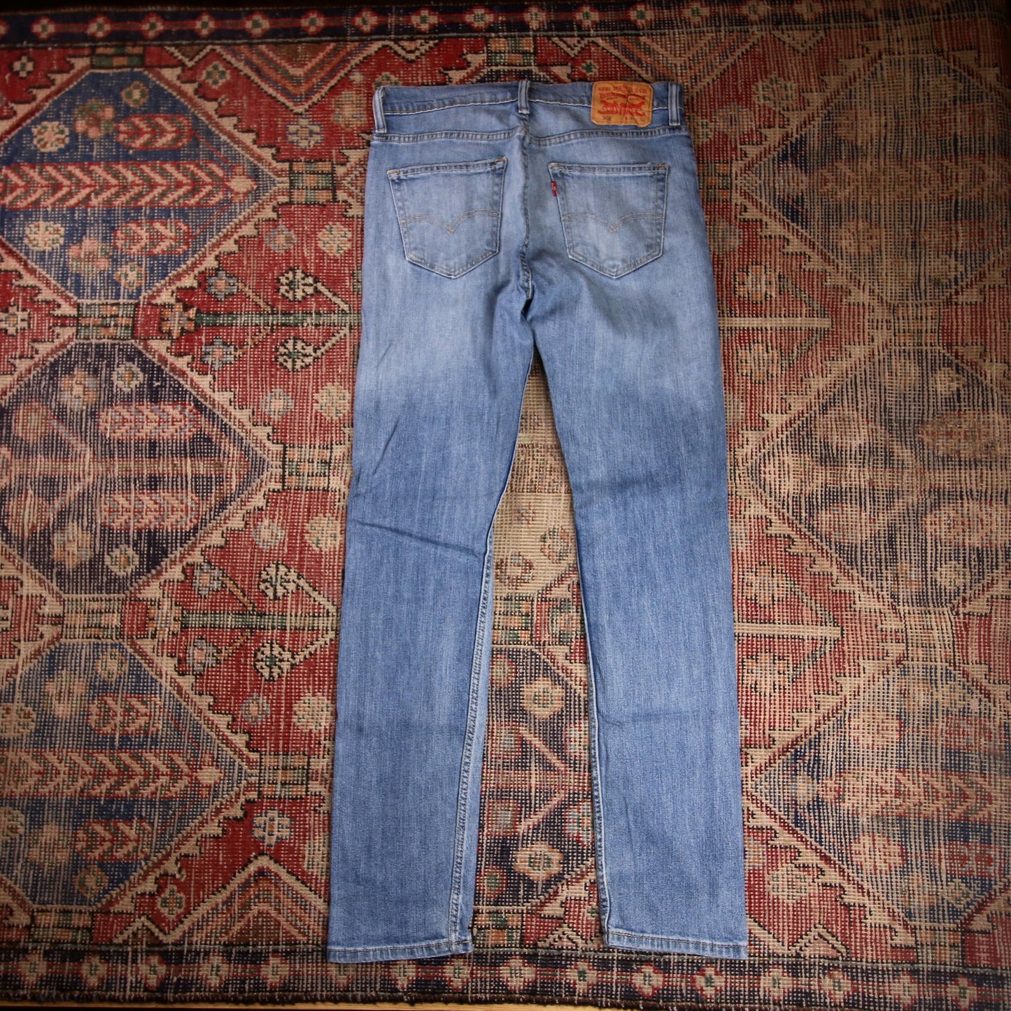 Levi's 508 W30 L30 Tapered Leg Regular Fit Classic Ripped Style Blue Denim Jeans