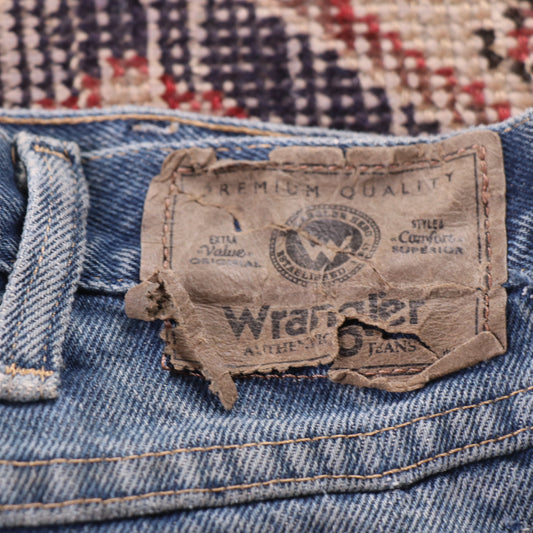 Wrangler W38 L29 Straight Blue Denim Jeans