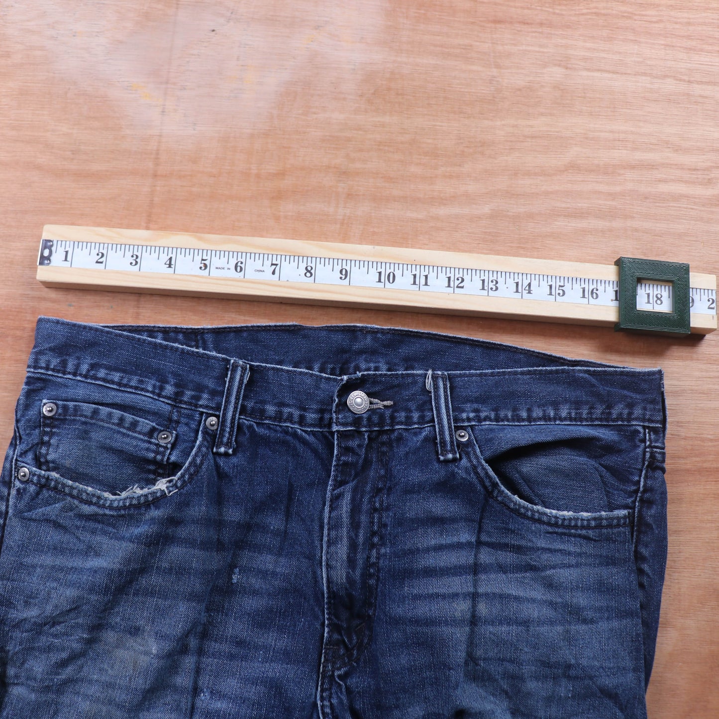 Levi's 505 Red Tab W36 L29 Straight Leg Regular Fit Blue Denim Jeans