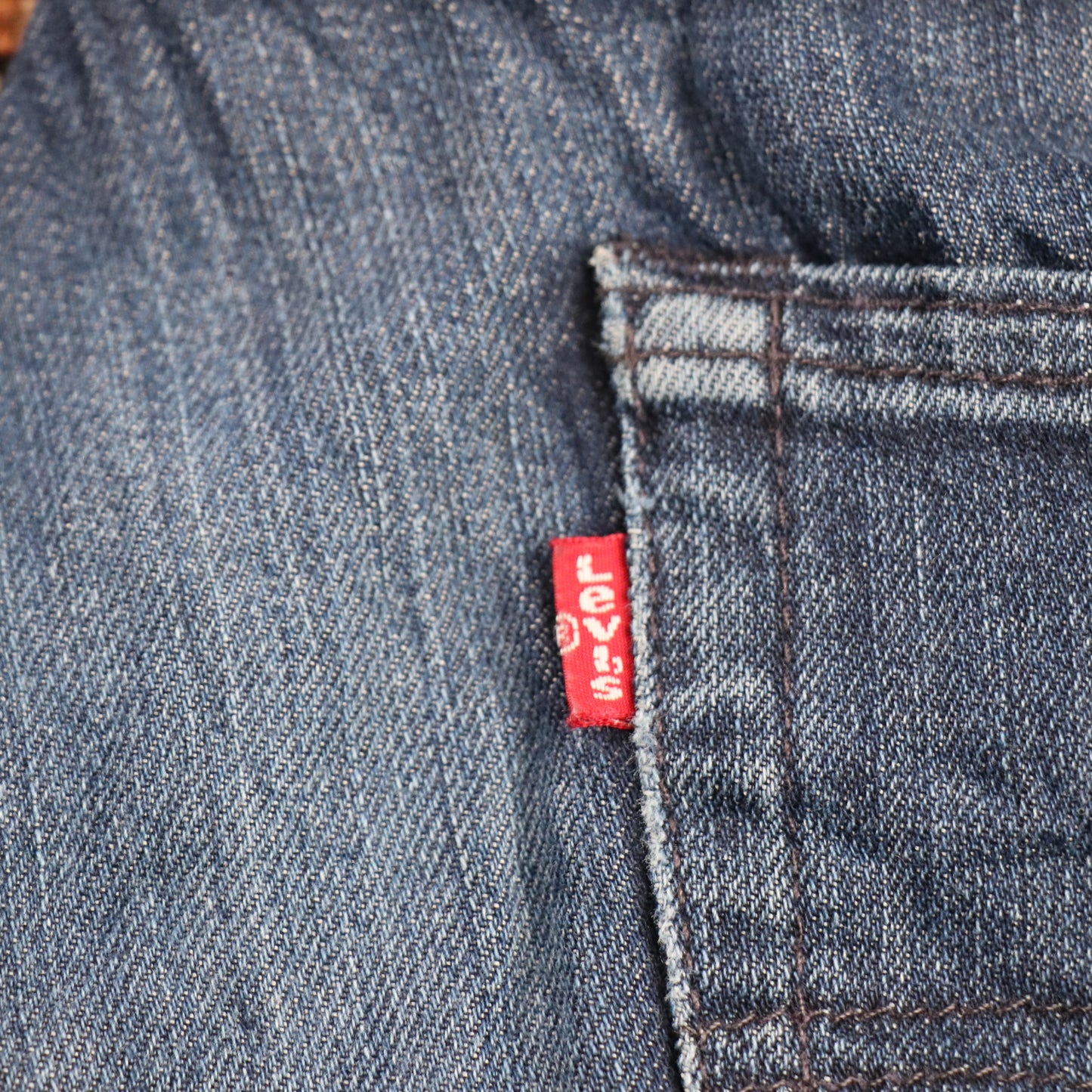 Levi's W32 L31 Straight Leg Relaxed Fit Blue Denim Jeans