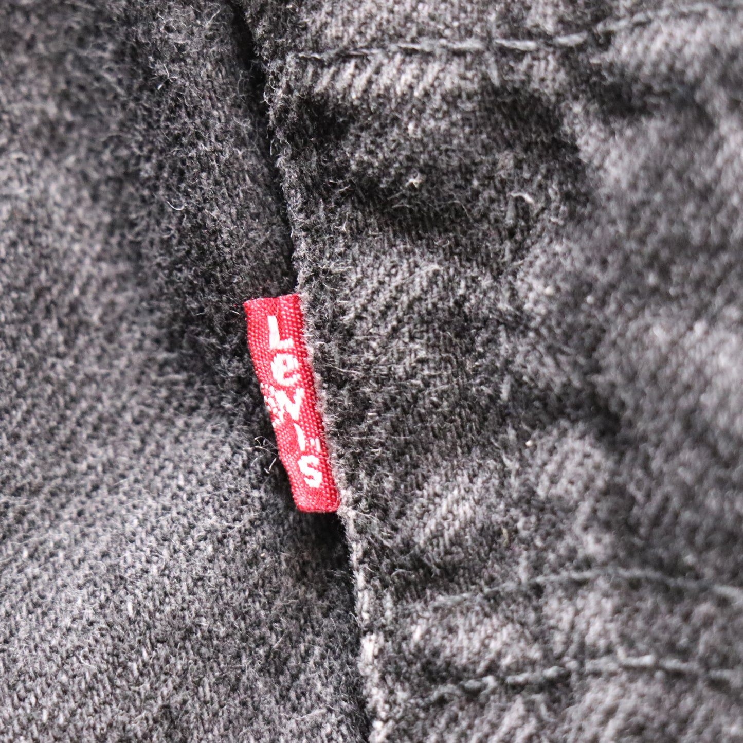 Levi's W22 L25 Tapered Leg Relaxed Fit Black Denim Jeans