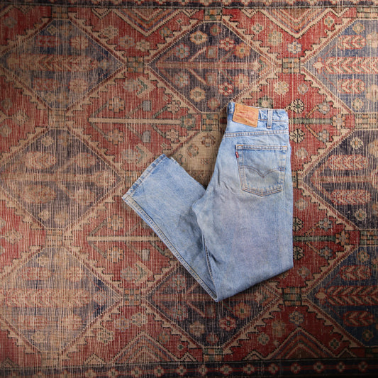 Levi's 550 W30 L29 Tapered Leg Relaxed Fit Blue Denim Jeans