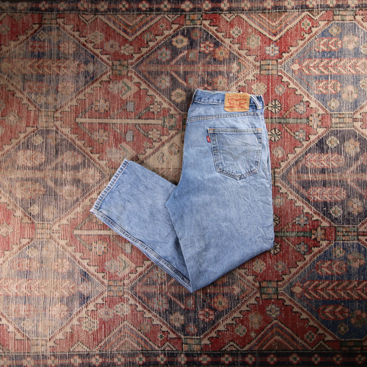 Levi's 550 Red Tab W36 L29 Tapered Leg Relaxed Fit Blue Denim Jeans