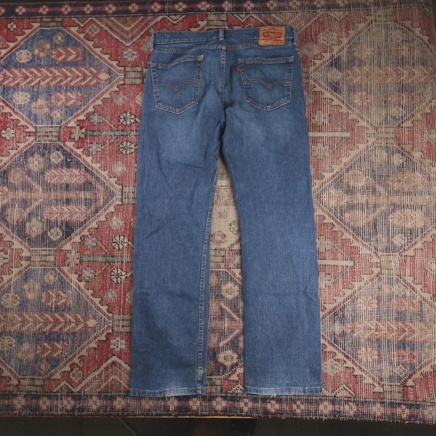 Levi's 505 W32 L30 Straight Leg Regular Fit Blue Denim Jeans