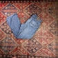 Wrangler W36 L32 Straight Leg Relaxed Fit Blue Denim Jeans