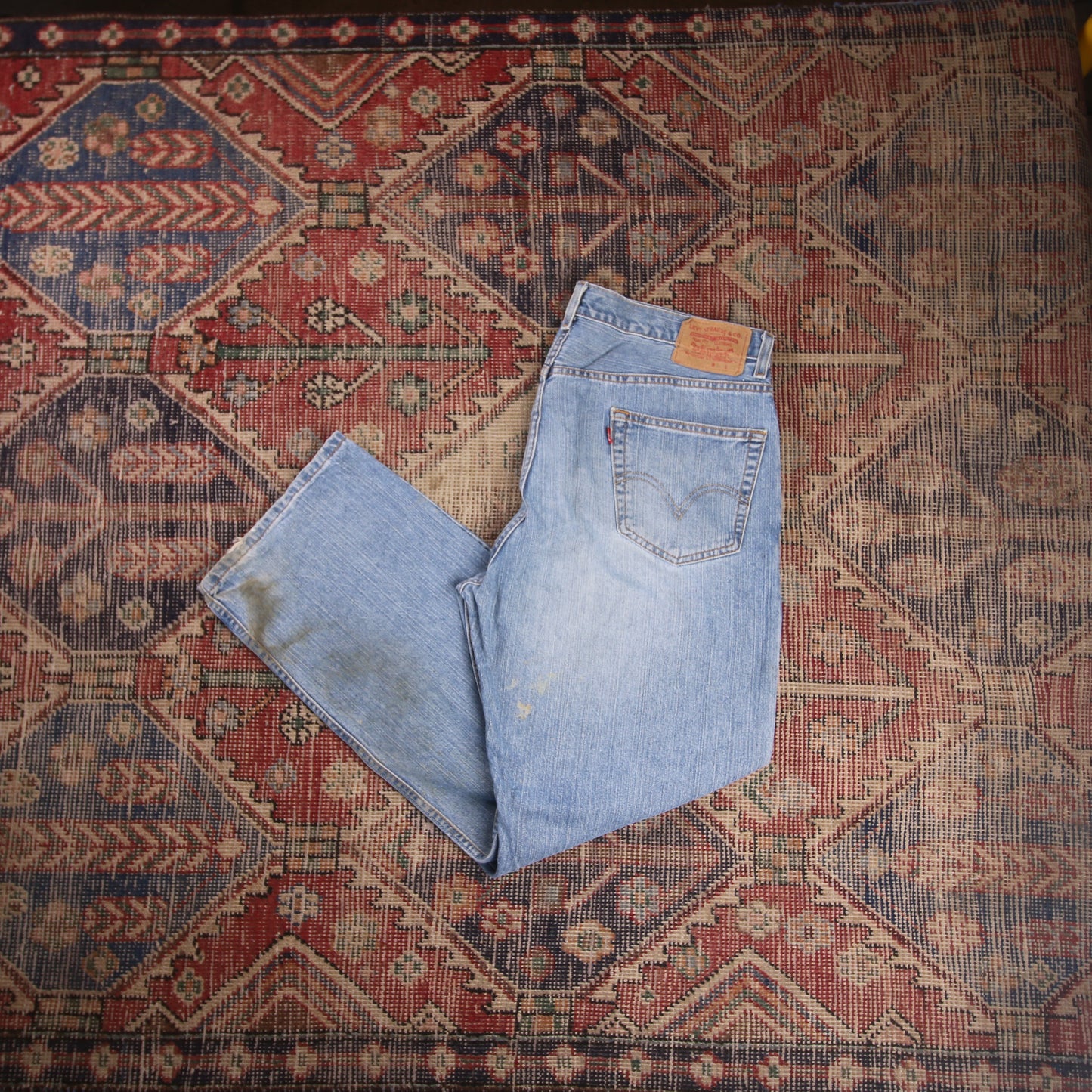 Levi's 559 W34 L29 Straight Leg Relaxed Fit Blue Denim Jeans