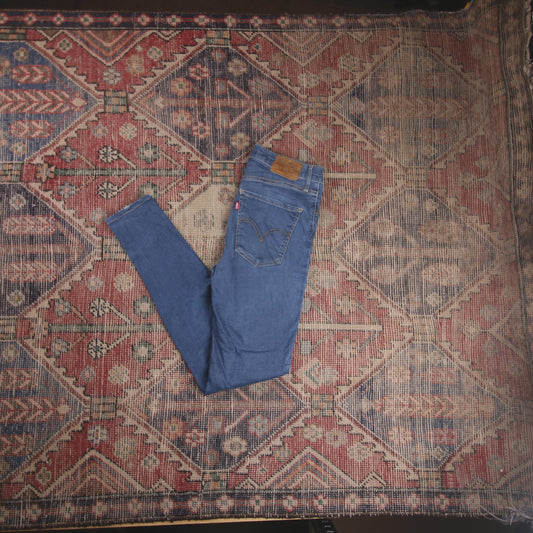 Levi's W26 L29 Skinny Blue Denim Jeans