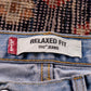 Levi's 550 W36 L33 Tapered Leg Relaxed Fit Blue Denim Jeans