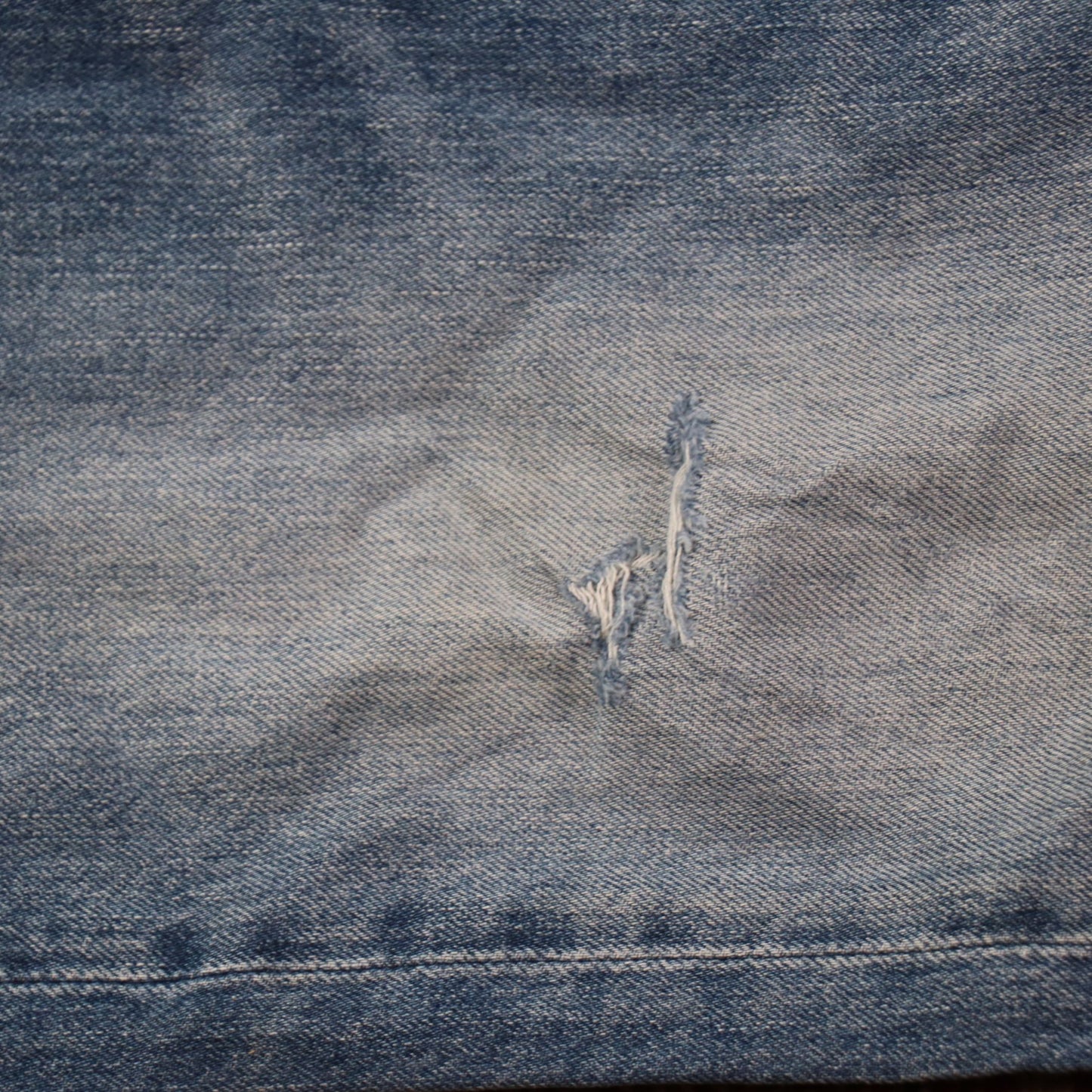 Levi's 501 W34 L28 Original Fit Classic Ripped Style Blue Denim Jeans