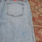 Wrangler W38 L33 Straight Leg Relaxed Fit Blue Denim Jeans