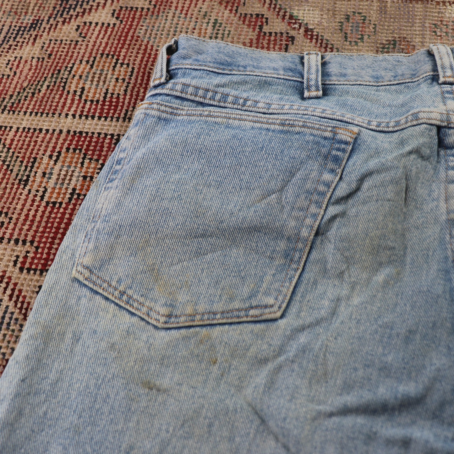 Wrangler W36 L28 Straight Leg Blue Denim Jeans