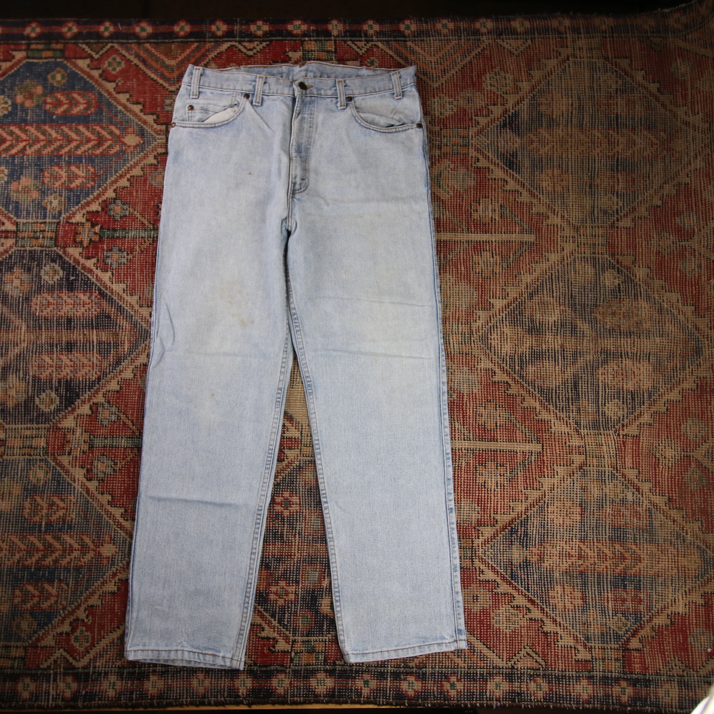 Levi's 540 Orange Tab W34 L29 Relaxed Fit Blue Denim Jeans