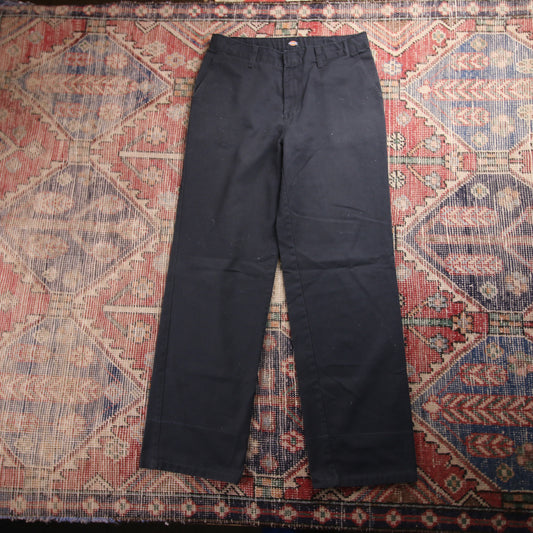 Levi's W30 L30 Straight Leg Black Cotton Blend Trousers